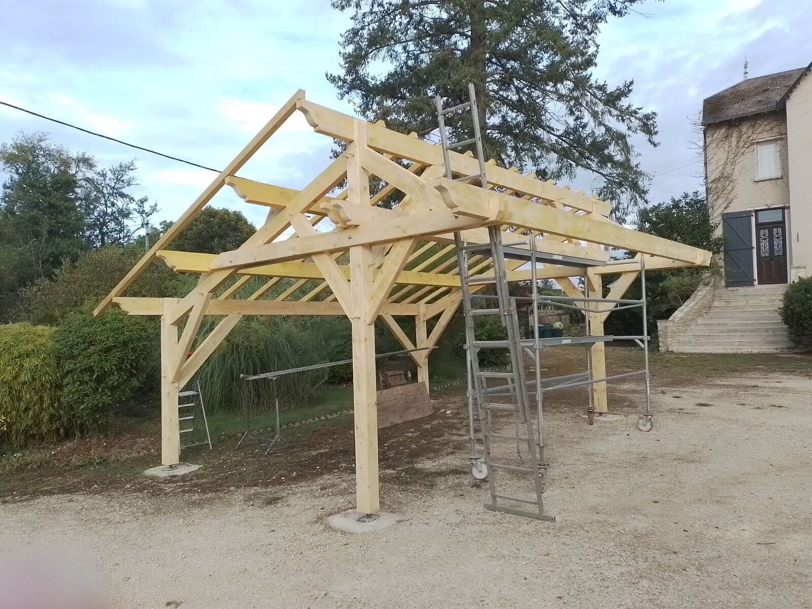 Carport en bois
