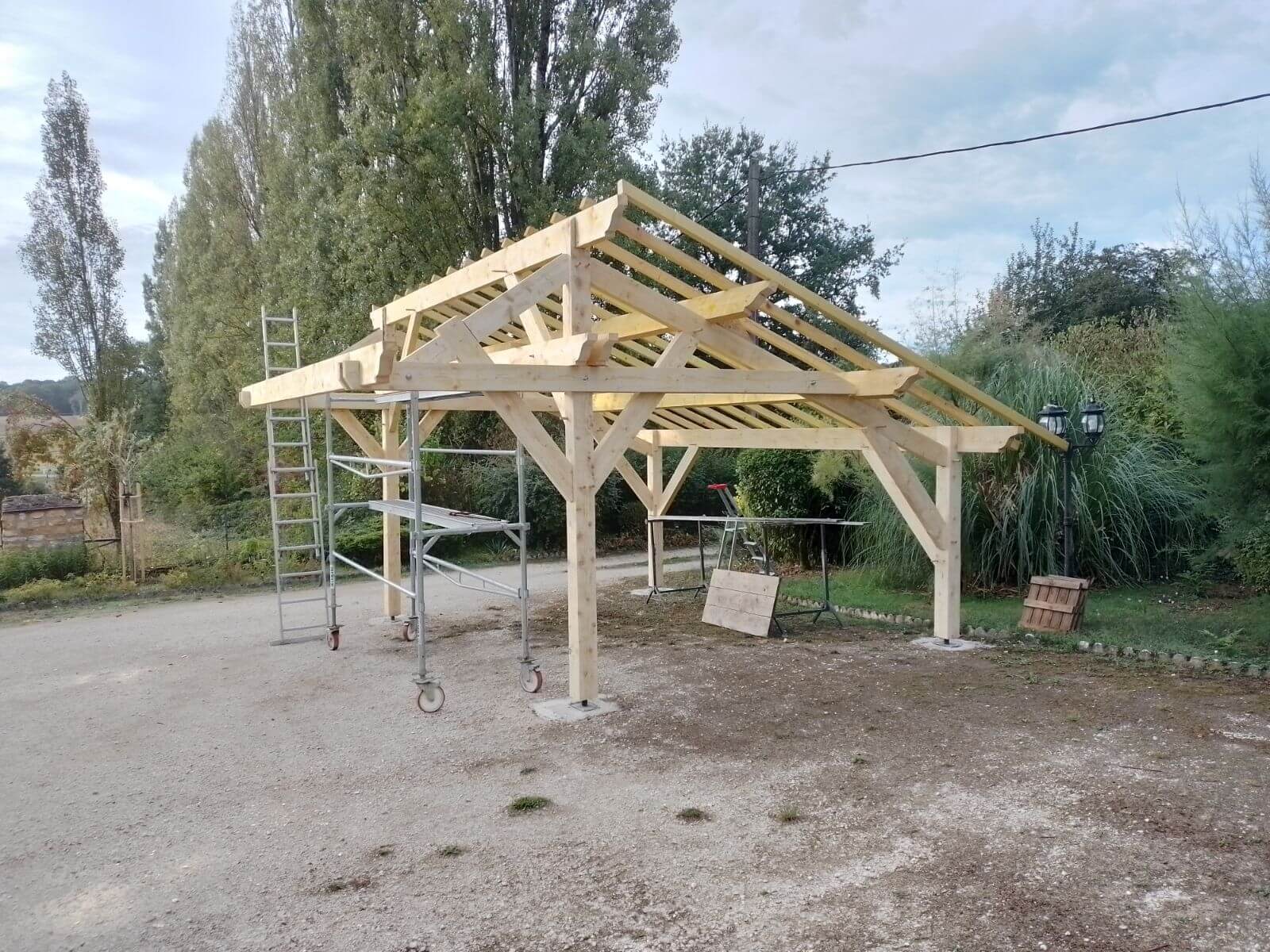 Carport en bois