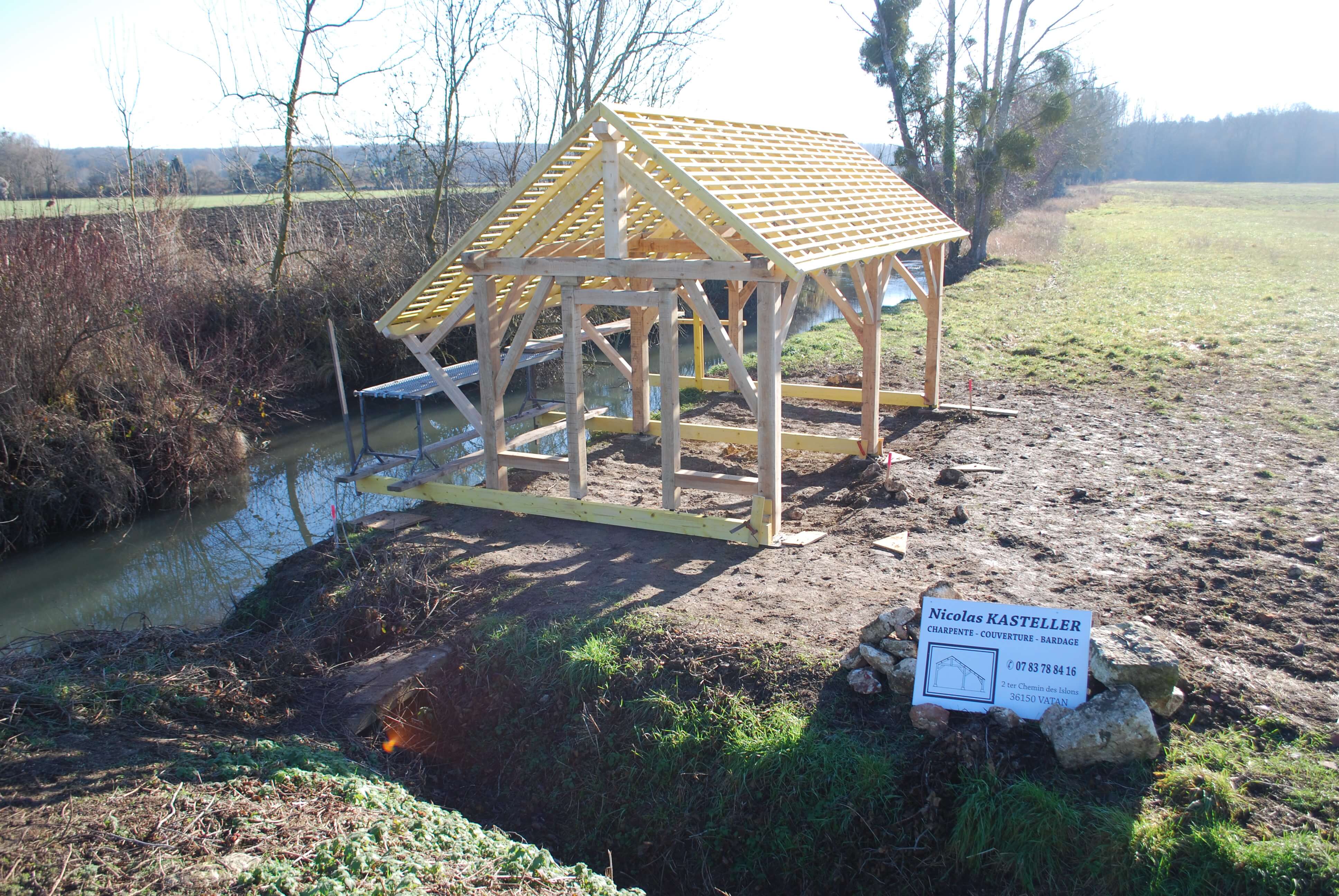 Lavoir en bois